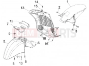 PIAGGIO Beverly 250 Tourer Wheel huosing - Mudguard