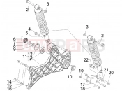 PIAGGIO Beverly 250 Tourer Rear suspension - Shock absorber/s