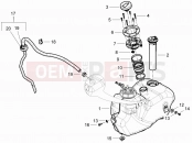 Fuel tank - Piaggio Beverly 300 RST/S 4V ie 2012