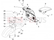 PIAGGIO Beverly 400 ie Wheel huosing - Mudguard