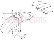 PIAGGIO Front and rear mudguard