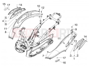 PIAGGIO BV 300 ie Tourer (U.S.A.) Side cover - Spoiler