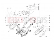 Central cover - Footrests - Piaggio BV 300 ie Tourer (U.S.A.) 2011