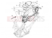 PIAGGIO BV 350 4T 4V ie E3 ABS ( USA / CA ) Helmet huosing - Undersaddle