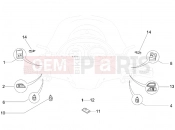PIAGGIO BV 500 ( USA / CA ) Selectors - Switches - Buttons