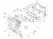 PIAGGIO BV 500 Tourer ( USA / CA ) Front glove-box - Knee-guard panel