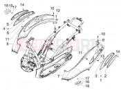 PIAGGIO BV 500 Tourer ( USA / CA ) Side cover - Spoiler