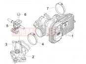 PIAGGIO BV 500 Tourer ( USA / CA ) Throttle body - Injector - Induction joint