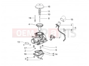 PIAGGIO Carnaby 125 Carburetor's components