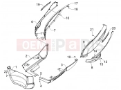 PIAGGIO Carnaby 125 Side cover - Spoiler