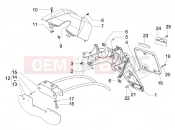 PIAGGIO Carnaby 125 Rear cover - Splash guard
