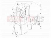 Front glove-box - Knee-guard panel - Piaggio Carnaby 125 2010