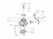 PIAGGIO Carnaby 200 Carburetor's components