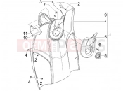 Front glove-box - Knee-guard panel - Piaggio Carnaby 250 ie 2009