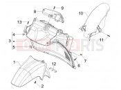 Wheel huosing - Mudguard - Piaggio Carnaby 250 ie 2009