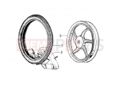 PIAGGIO Ciao Alloy rear wheel
