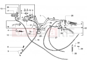 PIAGGIO Handlebars component parts-Transmissions