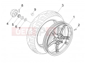 PIAGGIO Fly 100 Rear wheel