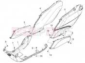 PIAGGIO Fly 100 Side cover - Spoiler