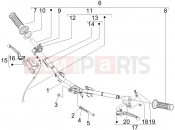 PIAGGIO Fly 100 Handlebars - Master cil.