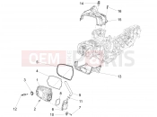 Cylinder head cover - Piaggio Fly 125 4T/3V ie 2016