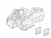Engine, assembly - Piaggio Fly 125 4T/3V ie 2016