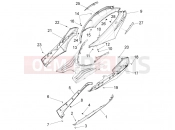 Side cover - Spoiler - Piaggio Fly 125 4T/3V ie 2016