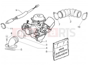 PIAGGIO Fly 150 Carburettor, assembly - Union pipe