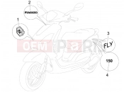 PIAGGIO Fly 150 Plates - Emblems