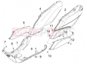 PIAGGIO Fly 150 Side cover - Spoiler