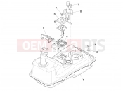 Fuel tank - Piaggio Fly 150 3V ie 2018
