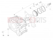 PIAGGIO Fly 150 Cylinder-piston-wrist pin unit