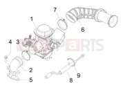PIAGGIO Fly 150 Carburettor, assembly - Union pipe