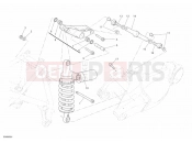 DUCATI 2008 Superbike 1098 S REAR SHOCK ABSORBER » SWING ARM