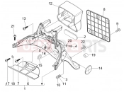 PIAGGIO Fly 50 2T Rear cover - Splash guard