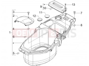 PIAGGIO Fly 50 4T Helmet huosing - Undersaddle