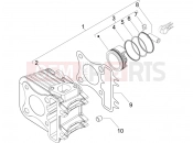 PIAGGIO Fly 50 4T Cylinder-piston-wrist pin unit