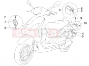 PIAGGIO Fly 50 4T Remote control switches - Battery - Horn