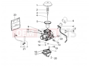 Carburetor's components - Piaggio Fly 50 4T 2010