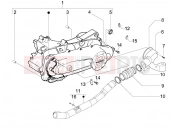 Crankcase cover - Crankcase cooling - Piaggio Fly 50 4T 2010