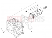 PIAGGIO Fly 50 4T Cylinder-piston-wrist pin unit