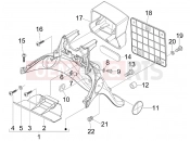 PIAGGIO Fly 50 4T Rear cover - Splash guard