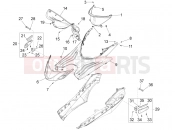 PIAGGIO Fly 50 4T 2V Central cover - Footrests