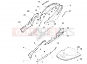 PIAGGIO Fly 50 4T 2V Side cover - Spoiler