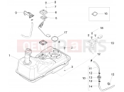 PIAGGIO Fly 50 4T 4V Benzin tank