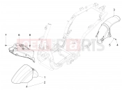 Wheel huosing - Mudguard - Piaggio Fly 50 4T 4V (USA) 2013
