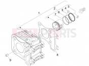 PIAGGIO Fly 50 4T 4V (USA) Cylinder-piston-wrist pin unit