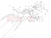 PIAGGIO Fly 50 4T 4V (USA) Rear cover - Splash guard