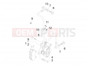 PIAGGIO Fly 50 4T 4V (USA) Brakes pipes - Calipers