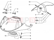 PIAGGIO Front mudguard-Rear mudguard